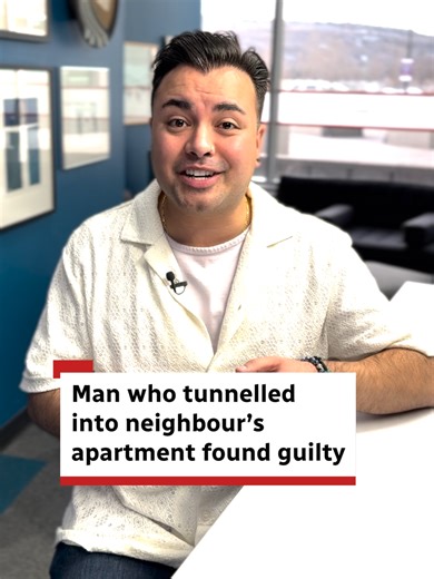 A judge has found a Calgary man guilty of drilling a hole through his upstairs neighbour’s upstairs apartment last summer. Yes, really. #calgary #news #yyc #crimetok #cbccalgary