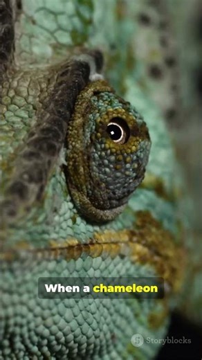 How does a chameleon change color?