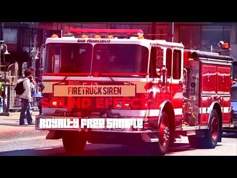 Fire Truck Siren Sound Effects / Royalty Free Sample / No Copyright