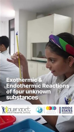 Grade 7 students investigate exothermic and endothermic reactions
