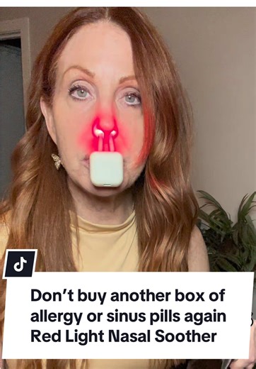 Red light nasal therapy has done more for my sinuses than all the allergy and sinus pills I’ve ever taken put together #sinusrelief #allergyrelief #hayfever #sinusitis #redlightnasalsoother @SooRadiant USA