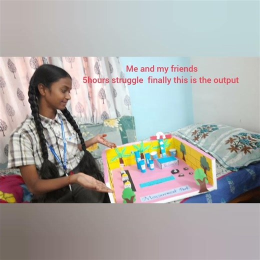 Mathematics day-Project-Measurement park#Education#Music#shorts viral#