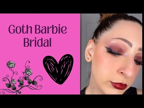 Cool Toned Goth Barbie Bride Makeup: Ultimate Bride of Chucky Tutorial with Colourpop #gothmakeup