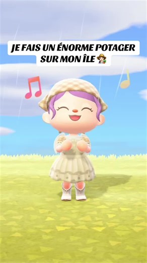 Création d'un potager sur mon île - Animal Crossing New Horizons
