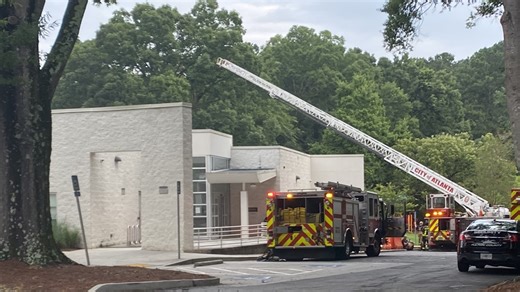 Roof destroyed after fire at Cleveland Avenue Branch Library, fire officials say