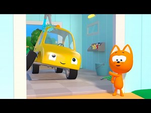 Washing Up In The Morning - Meow Meow Kitty - song for kids - Videos For Kids