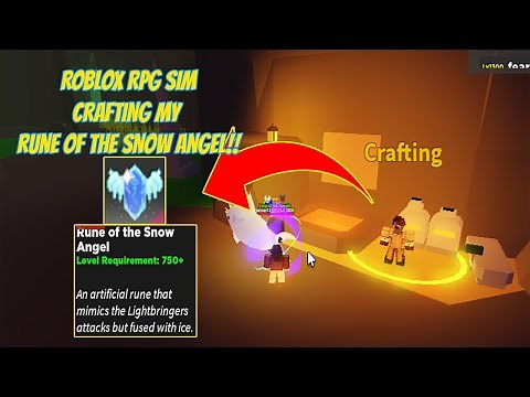 Crafting my rune of the snow angel | ROBLOX RPG SIMULATOR