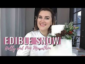 How to make edible snow for cake decorating | Wafer Paper Tutorial