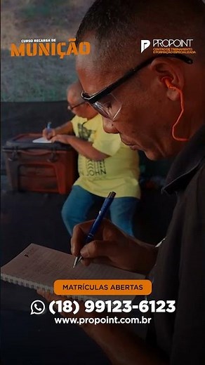 Curso de recarga de munições Propoint