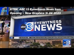 (#189) KTRK: ABC 13 Eyewitness News 9am Opening + New Graphics (9-24-2023)