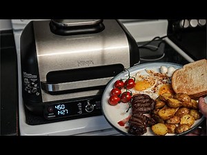 Using the NInja Foodi Grill to cook a Breakfast 3 ways