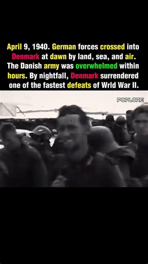 How Denmark Fell in Just One Day | WWII #shorts #ww2 #history