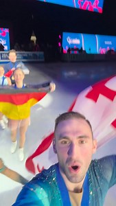 Victory ceremony = absolute chaos 😮‍💨🔥 We love to see it. #FigureSkating #EuroFigure #Olympics #WinterOlympics | ISU Figure Skating