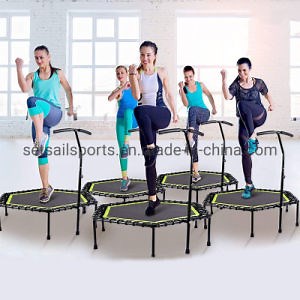 [Hot Item] 2025 Wholesale High Quality Durable Black Bungee Trampoline Fitness Cheap Jumping Mini Springs Gymnastic Indoor Trampolines