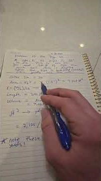 Problem of the day 63: Solve for the Volume displaced