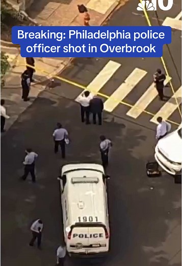 A #Philadelphia police officer was shot in the city's Overbrook neighborhood on Wednesday. Click the article linkfor live updates on this developing story. #nbc10philly