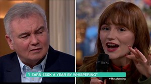130K views · 195 reactions | 21-year-old Sophie Michelle makes up to £60,000 from her ASMR videos which are known to ease anxiety and help people sleep, but can she convert Eamonn with her finger fluttering? | This Morning | Facebook