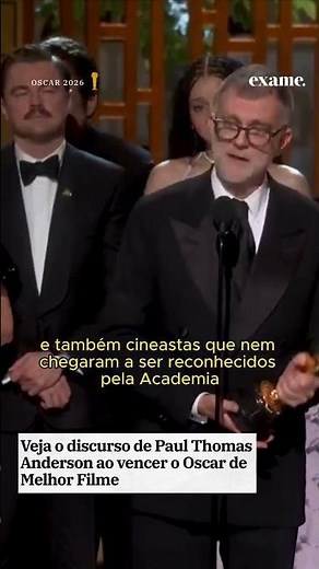 Veja o discurso de Paul Thomas Anderson ao vencer o Oscar de Melhor Filme