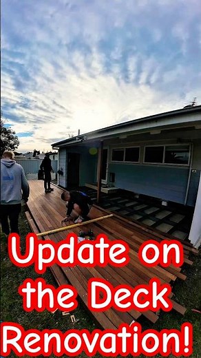 Laying the Merbau Decking Boards in Aberdare!