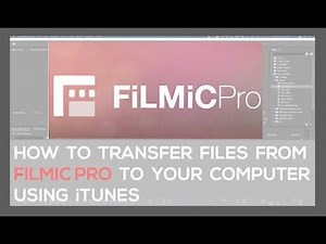 Filmic Pro File Transfer Tutorial