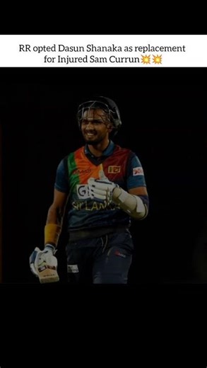 Dasun Shanaka is the replacement of injured Sam Currun for Rajasthan Royals💥💥 #dasunshanaka #rr #ipl