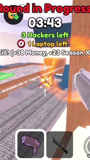 RAMPAGE in Hacker V Seeker!! #roblox #hidenseek