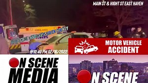 2.1K views · 14 reactions | Rollover MVA | East Haven @10:40 PM 02/16/2022- EHFD working fast to help rescue occupants of a vehicle on its side after a major collision on Main St near High St in East Haven. Multiple Occupants Transported with Injuries. EHPD were on scene. Will update if we get more information | On Scene Media New Haven County | Facebook