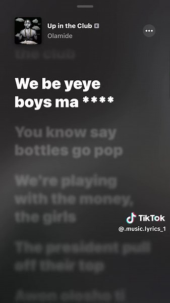 Olamide - Up in the Club: Lyrics and Insights