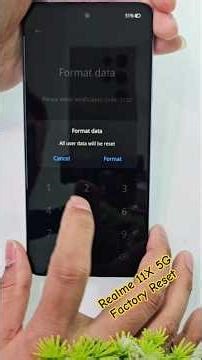 Haw To Hard Reset All Realme Phone, Realme 11X-5G Factory reset Pin lock Remove 100% Done ✅ #shorts