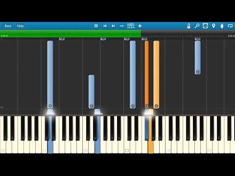 Casper The Friendly Ghost - Theme Music - Synthesia Cover - Piano Tutorial