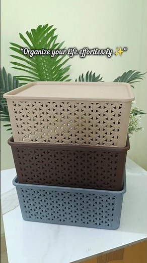 These storage baskets are a total game changer for organizing everything neatly! #organizedhome