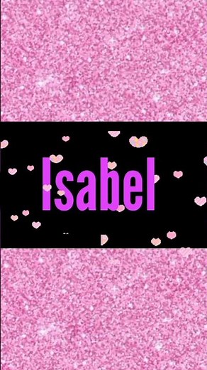 isabel con su origen y significado. meaning of girl name isabel #isabel