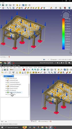 Run FEM analysis on your BIM model in FreeCAD