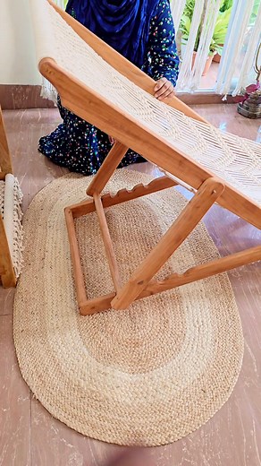 11K views · 126 reactions | ম্যাক্রমি ইজি চেয়ার কিভাবে সেট করতে হবে এবং ভাঁজ করে রাখতে হবে...  #chair #macramefurniture #easychair #macramechair #homestyling #chaturbhujhomedecor #interiordesign | চতুর্ভুজ -Choturvuz | Facebook