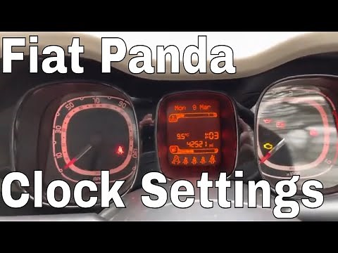 Fiat Panda Clock Setting Time and Date Reset Also Works on Fiat 500 Ford KA etc
