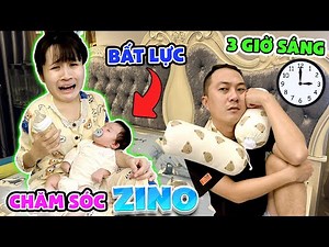Thử Thách Chăm Sóc Zino Vào Lúc 3h Sáng - Vê Vê Channel