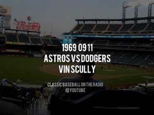 1969 09 11 Astros vs Dodgers Vin Scully Radio Broadcast Some missing Audio