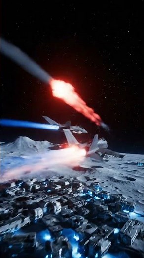Lunar Jet Chase! Futuristic Fighters Race Above Moon Colonies 🚀 | #Technology #FutureTechnology2050