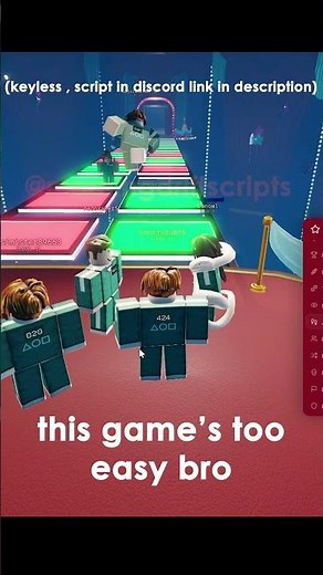 [INK GAME KEYLESS] glass panels are ez | OP ink game script ringta #roblox #script #inkgame