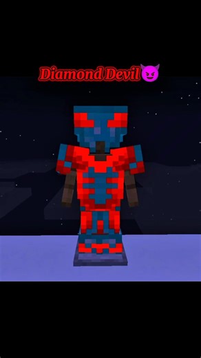 " MINECRAFT "Diamond Devil" Armor Trim Combination 😈