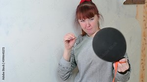 Caucasian woman bursting with joy at the end