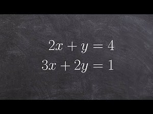 Learn how to solve a system using substitution