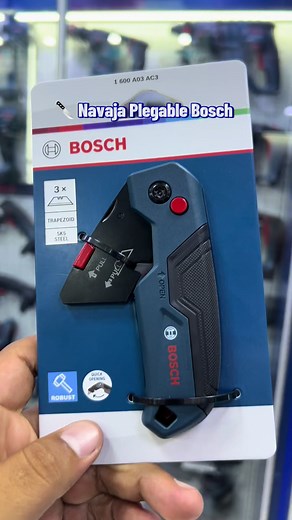Navaja Plegable Bosch Professional: compacta y cambio rápido de hoja