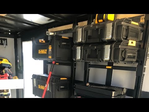 Dewalt ToughSystem Custom Mounted in Enclosed Trailer