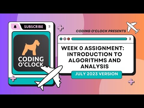 NPTEL Week 0 Assignment | Introduction to Algorithms and Analysis | July 2023