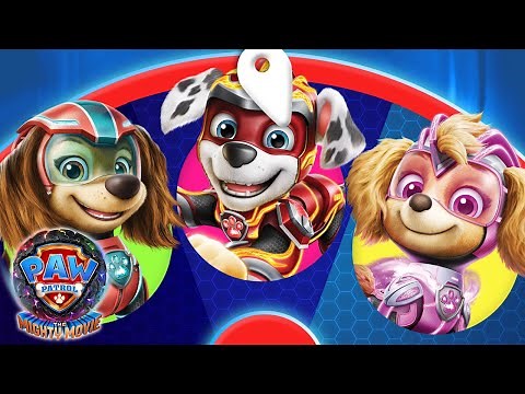 Spin the Wheel #3 💥 PAW Patrol: The Mighty Movie w/ Mighty Pups Marshall, Skye & Liberty | Nick Jr.