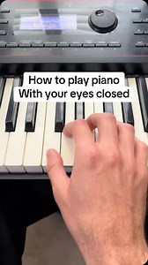 Learning to play piano with your eyes closed not only looks impressive but is extremely helpful in learning how to develop your other senses such as listening and your sense of touch and feeling in your hands and fingers. Anyone can learn to play piano with eyes closed with enough practice. This skill is great even for beginner pianists to help them develop muscle memory. Follow for more online piano lessons and tips and tricks! #piano #pianolessons #beginnerpiano #pianotricks #onlinepianolesson