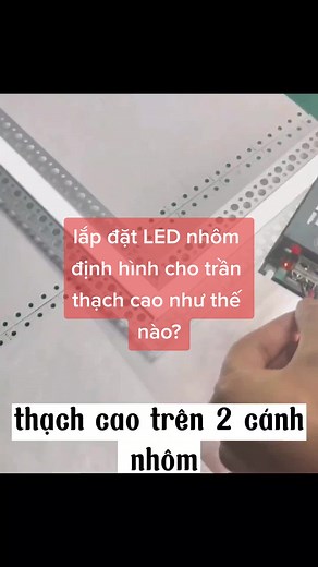 lắp đặt Led nhôm định hình chữ T cho trần thạch cao #led #ledlights #interiordesign #construction #thietkenoithat #lednhomdinhhinh #noithat