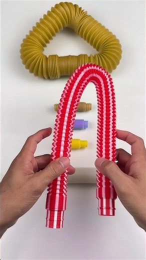 Creating ASMR Circle POP TUBE Crunchy Sound #diy #satisfyingvideos #relaxing #oddasmr #poptubesounds