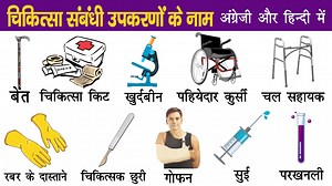 Medical Instruments Names in English and Hindi with pictures PDF - Englishji.in